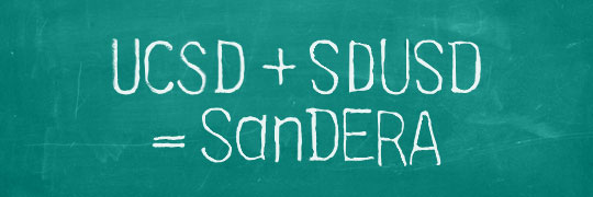 graphic: UCSD + SDUSD = SanDERA